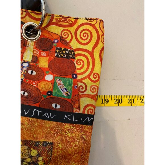 Gustav Klimt Art-Inspired Tote Bag Handles Snaps Closed - Picture 6 of 9